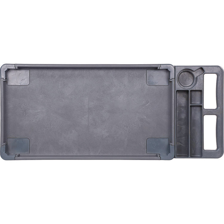 Two-Shelf Utility Cart, Plastic, 2 Shelves, 500 lb Capacity, 17.25" x 40" x 33.5", Gray