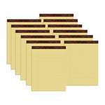 Gold Fibre Quality Writing Pads, Wide/legal Rule, 50 Canary-Yellow 8.5 X 11.75 Sheets, Dozen