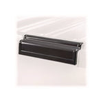 132 Qt. Latch Lid Storage Box, 20.9" x 28.8" x 17.8", Clear/Black