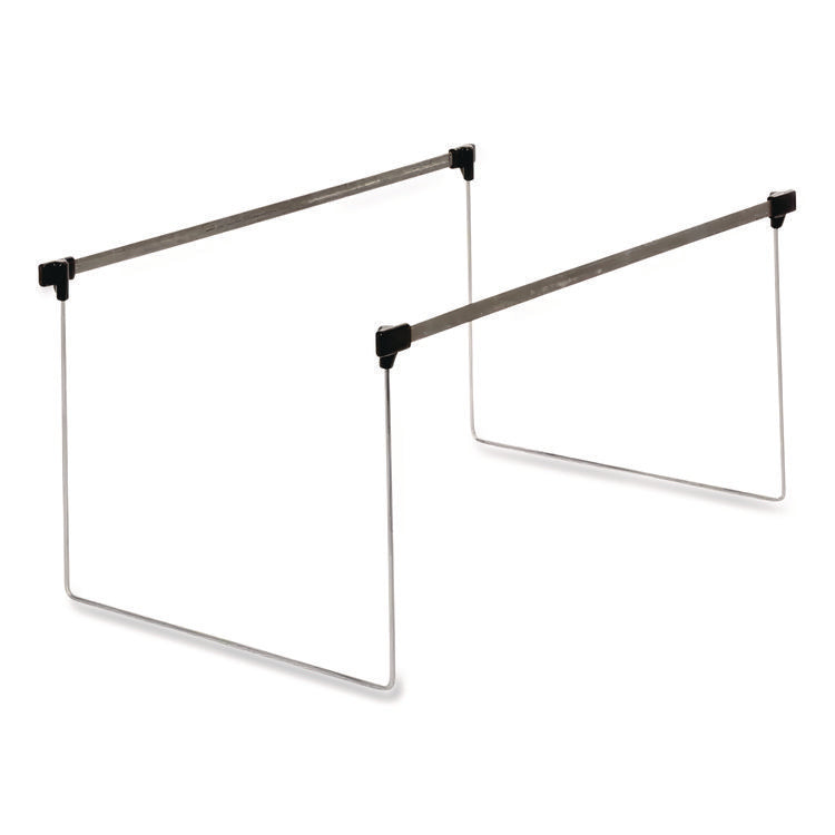 Letter Size Adjustable Hanging File Folder Frame, 14" To 18" Long, Gray/silver, 2/box