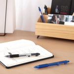 Z-Grip Ballpoint Pen, Retractable, Medium 1 mm, Black Ink, Clear/Black Barrel, 24/Pack