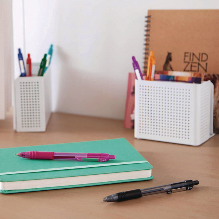 Z-Grip Ballpoint Pen, Retractable, Medium 1 mm, Assorted Business/Artistic Ink and Barrel Colors, 24/Pack