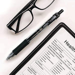 Sarasa Dry Gel X20 Gel Pen Value Pack, Retractable, Medium 0.7 mm, Black Ink, Clear/Black Barrel, 24/Box