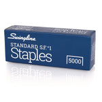 S.F. 1 Standard Staples, 0.25" Leg, 0.5" Crown, Steel, 5,000/Box