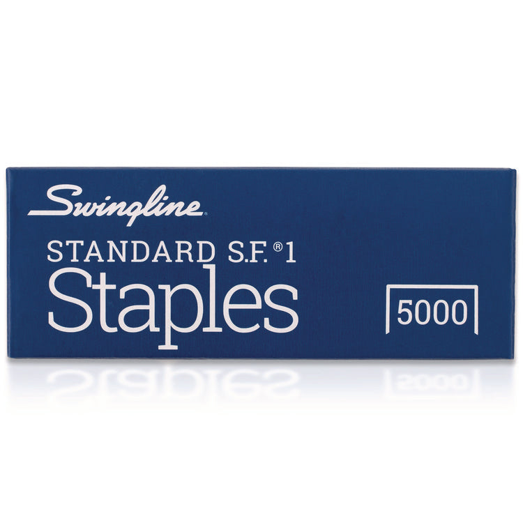 S.F. 1 Standard Staples, 0.25" Leg, 0.5" Crown, Steel, 5,000/Box