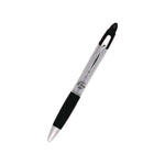 Z-Grip MAX Ballpoint Pen, Retractable, Medium 1 mm, Black Ink, Silver/Black Barrel, 12/Pack