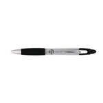 Z-Grip MAX Ballpoint Pen, Retractable, Medium 1 mm, Black Ink, Silver/Black Barrel, 12/Pack