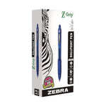Z-Grip Ballpoint Pen, Retractable, Medium 0.7 mm, Blue Ink, Translucent Blue/Blue Barrel, 12/Pack