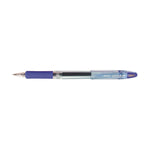Jimnie Gel Pen, Stick, Medium 0.7 mm, Blue Ink, Clear/Blue Barrel, 12/Pack