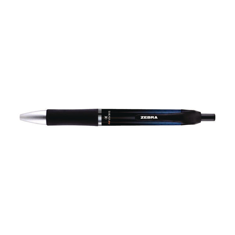 Sarasa Dry Gel X1 Gel Pen, Retractable, Medium 0.7 mm, Blue Ink, Blue Barrel, 12/Pack