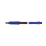 Sarasa Dry Gel X20 Gel Pen, Retractable, Bold 1 mm, Blue Ink, Clear/Blue Barrel, 12/Pack