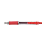 Sarasa Dry Gel X20 Gel Pen, Retractable, Medium 0.7 mm, Red Ink, Clear/Red Barrel, 12/Pack