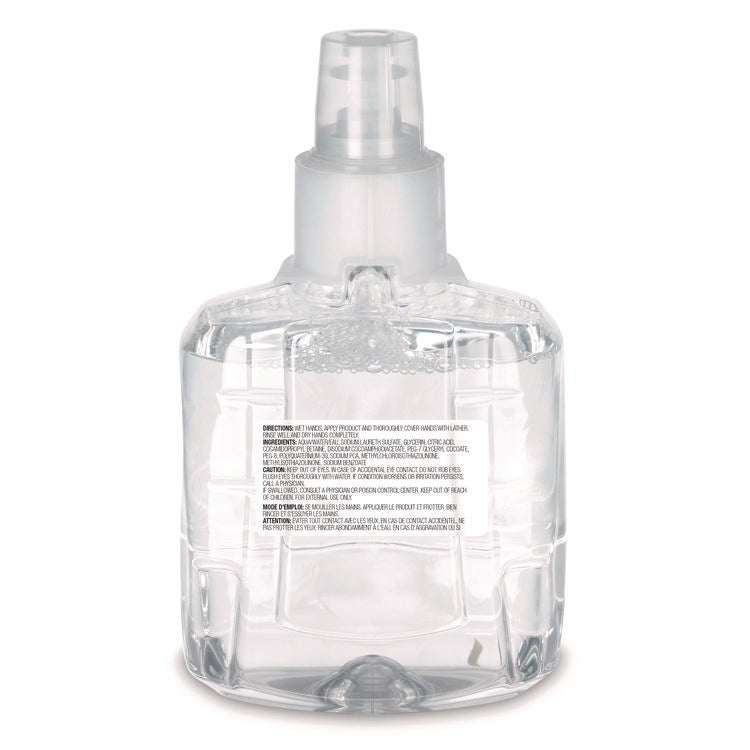 Clear and Mild Foam Handwash Refill, For LTX-12 Dispenser, Fragrance-Free, 1,200 mL, 2/Carton