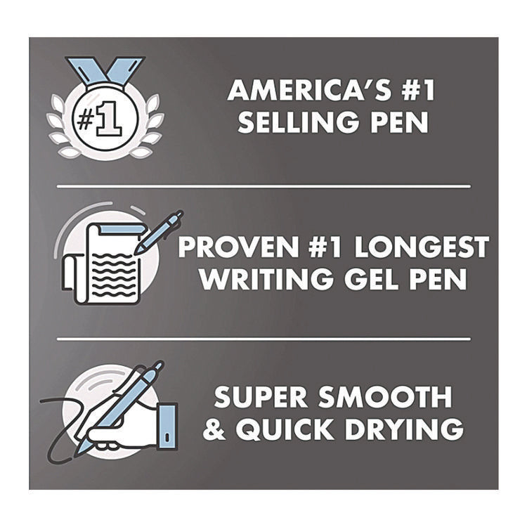 G2 Premium Gel Pen, Retractable, Extra-Fine 0.5 mm, Blue Ink, Smoke/Blue Barrel, 5/Pack