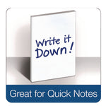 Second Nature Recycled Unruled Memo Pads, 4 x 6, White, 100 Sheets, 12/Pack