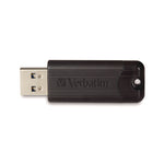 PinStripe USB 3.2 Flash Drive, 32 GB, Black