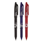 FriXion Ball Erasable Gel Pen, Stick, Fine 0.7 mm, Assorted Ink and Barrel Colors, 3/Pack