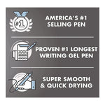 G2 Premium Gel Pen, Retractable, Extra-Fine 0.5 mm, Black Ink, Smoke/Black Barrel, 4/Pack