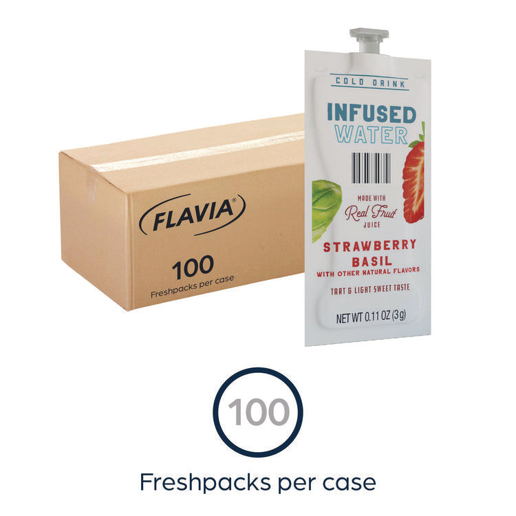 Strawberry Basil Infused Water Freshpack, 100/Carton