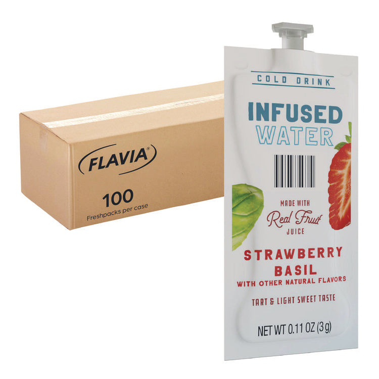 Strawberry Basil Infused Water Freshpack, 100/Carton