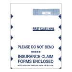 Jumbo CMS-1500 Health Insurance Form Envelopes for 50 Forms, Square Flap, Self-Adhesive Closure, 9 x 12.5, White, 100/Pack