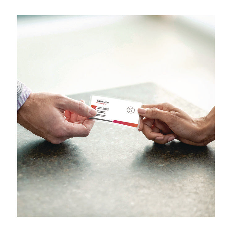 Laminating Pouches, 7 mil, 3.75" x 2.25", Clear Gloss, 100/Pack