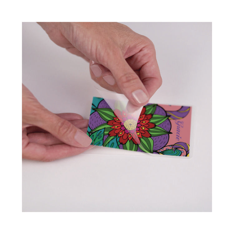 Laminating Pouches, 7 mil, 3.75" x 2.25", Clear Gloss, 100/Pack