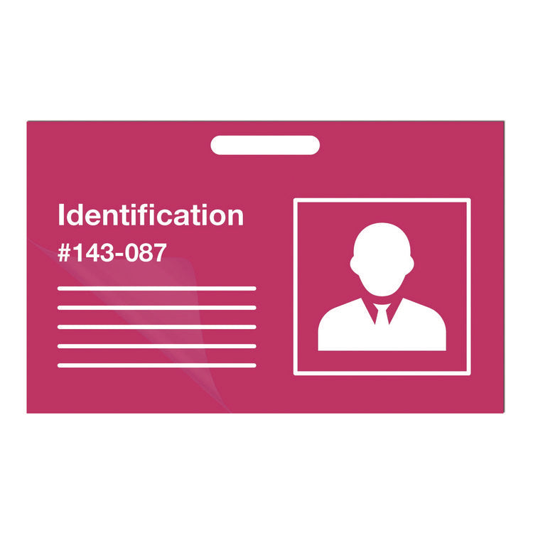 Laminating Pouches, 10 mil, 3.88" x 2.63", Clear Gloss, 100/Pack