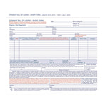 Bill of Lading - Short Form for Up to Ten Articles, Three-Part Carbonless, 8.5 x 6.94, 50 Forms Total