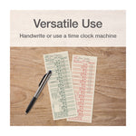 Time Cards for Acroprint, Amano and Lathem Time Clocks, Two Sides, Bi-Weekly, 3.38" x 9", 200/Pack