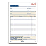 Multipart Purchase Order Pad, Two-Part Carbonless, 7.94 x 5.56, 50 Forms/Pad, 10 Pads/Pack