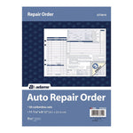 Multipart Auto Repair Work Order Forms with Checklist for Routine Jobs, Three-Part Carbonless, 10.94 x 8.5, 50 Forms Total