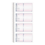 Petty Cash Receipt Book, Two-Part Carbonless, 5 x 2.75, 4 Forms/Sheet, 200 Forms Total