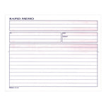 Rapid Memo Pad, Two-Part Carbonless, 8.5 x 7.75, 50 Forms Total