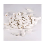Hi-Polymer Eraser Assortment, (4) Pencil Caps/(1) Large Block/(1) Small Block, White, 6/Pack