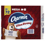 Ultra Strong Bathroom Tissue, Septic Safe, 2-Ply, White, 220 Sheet/Roll, 18/Pack