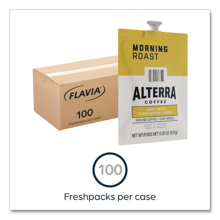 Alterra Morning Roast Coffee Freshpack, 100/Carton