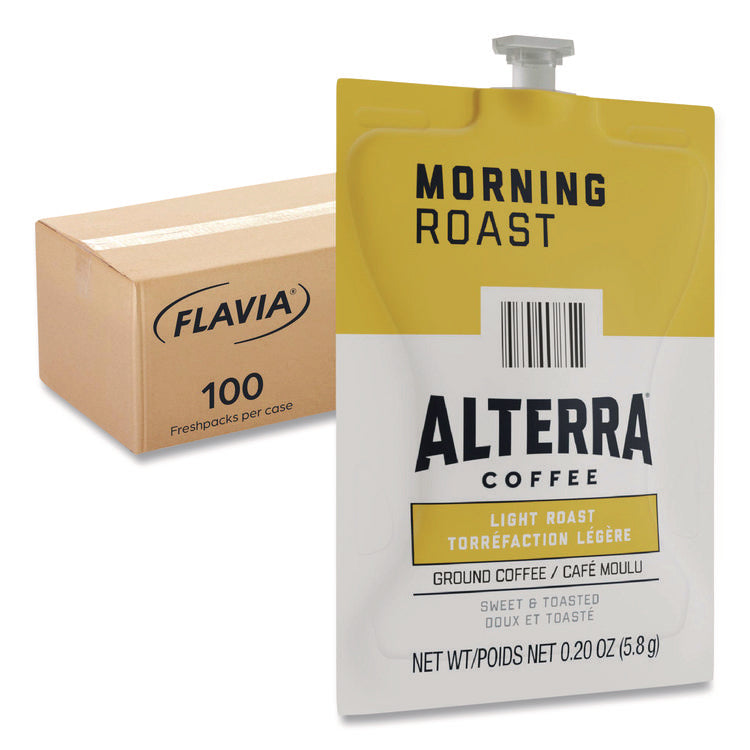 Alterra Morning Roast Coffee Freshpack, 100/Carton