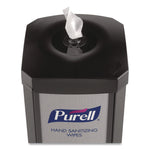 Ds360 High Capacity Hand Sanitizing Wipes Station, 17 X 17.25 X 44.25, Black/silver