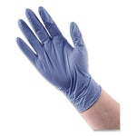 380 Series Disposable General-Purpose Nitrile Gloves, Powder-Free, Medium, 4 mil Thick, 15" Long, Blue, 100/Box