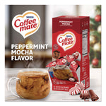 Liquid Coffee Creamer, Peppermint Mocha, 0.38 Oz Mini Cups, 50/box
