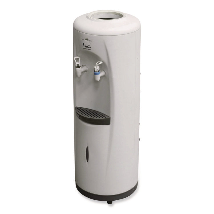Cold and Room Temperature Water Dispenser, 3 gal to 5 gal, 11.5 x 12.5 x 34, White
