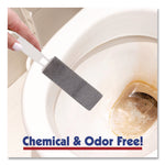 Toilet Bowl Ring Remover with Handle, 1.25 x 5, Gray, 6/Pack