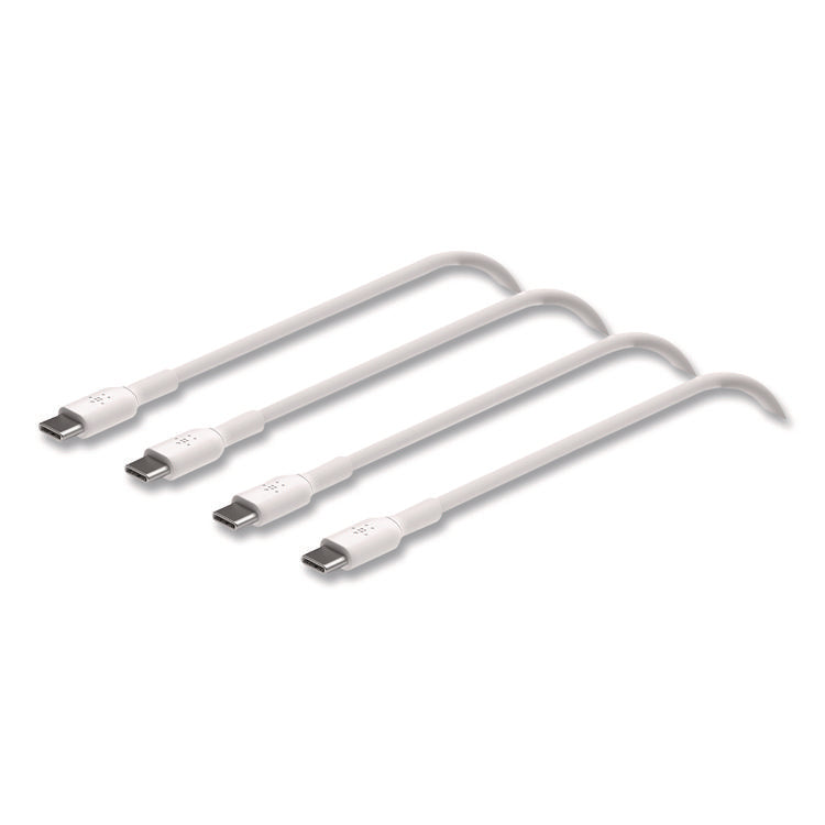 BOOST CHARGE USB-C to USB-C Cable, 3.3 ft, White, 2/Pack