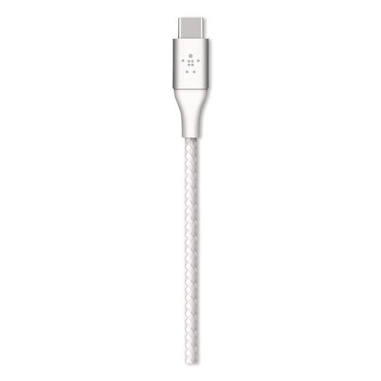 BOOST CHARGE Braided USB-C to USB-C Cable, 6.6 ft, White