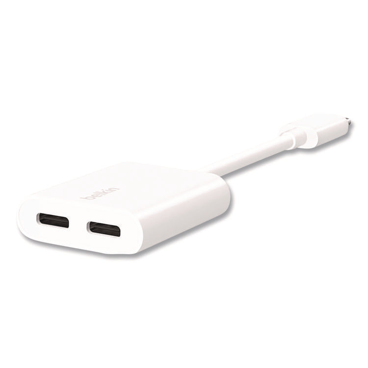 RockStar USB-C Audio + Charge Adapter, White