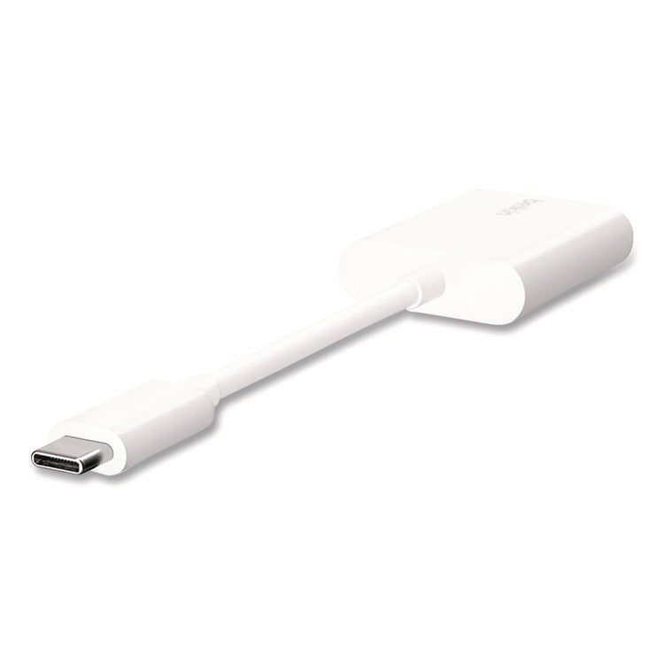 RockStar USB-C Audio + Charge Adapter, White