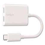 RockStar USB-C Audio + Charge Adapter, White