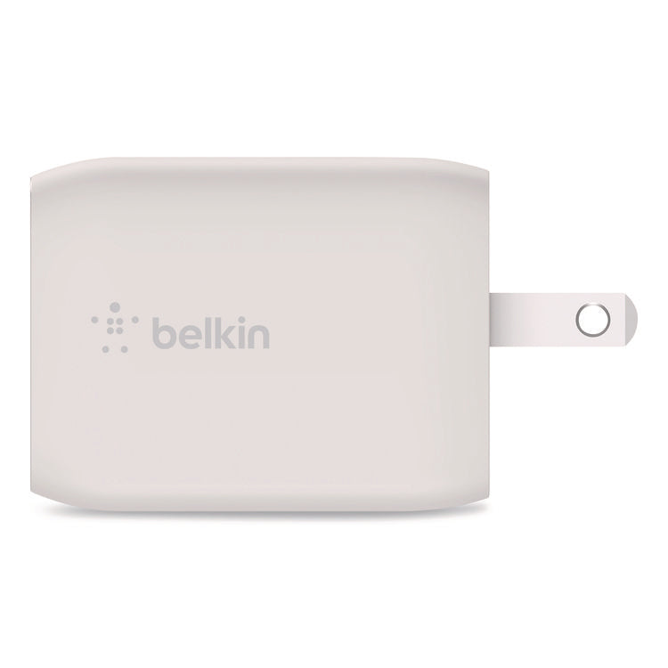 BOOST CHARGE Pro Dual USB-C GaN Wall Charger with PPS, White