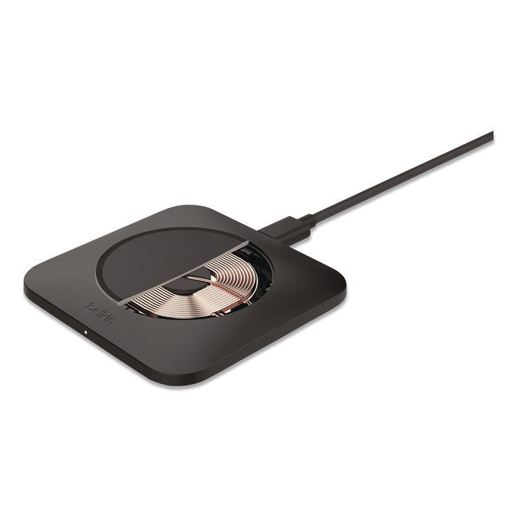 BOOST CHARGE Pro Universal Easy Align Wireless Charging Pad, Qi Wireless Charging, 15 W, Black